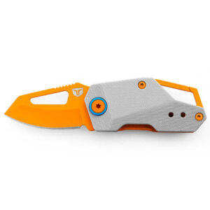 Alliance Consumer Group TRUE Berm Keychain Flipper Folding Knife - Orange-Grey