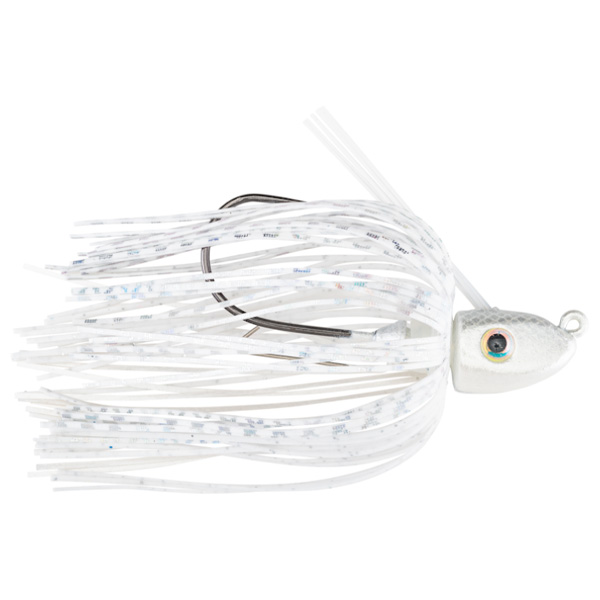 Strike King Tour Grade Swim Jig Lure, 3/8oz - White 1 Strike King Tour Grade Swim Jig Lure - White