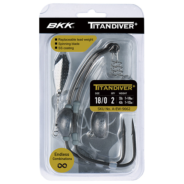 Bkk Hooks Titandiver+ Fishing Hooks, 10/0 1 BKK Hooks Titandiver+ Fishing Hooks