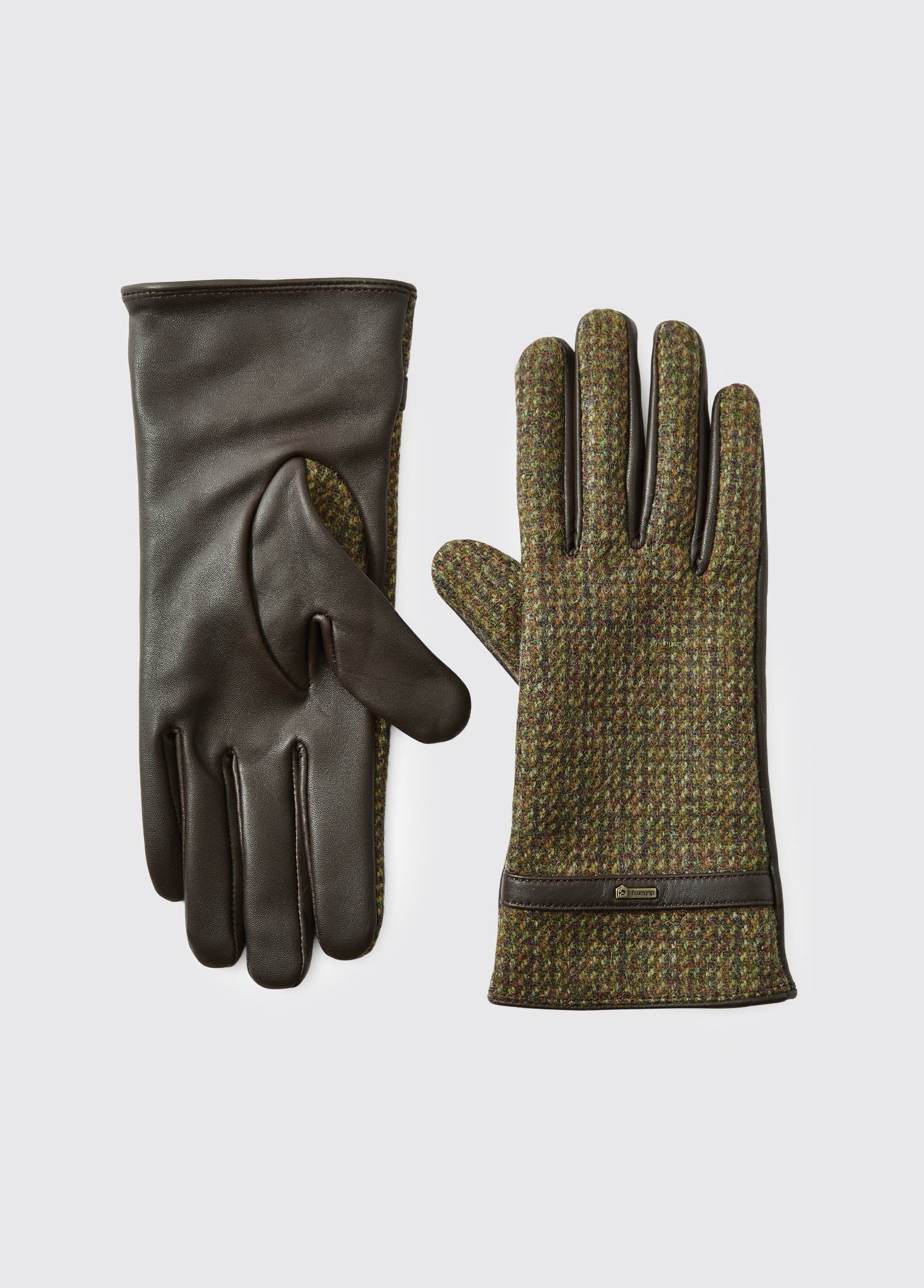 Dubarry Ballycastle Ladies Tweed & Leather Gloves - Heath 1 Dubarry Ballycastle Ladies Tweed & Leather Gloves - Heath