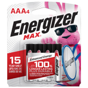 Energizer MAX AAA Alkaline Batteries, 4pk
