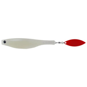 A Band Of Anglers Hyperlastics Dartspin Soft Bait Lures - White/Red