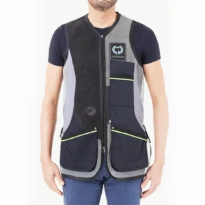 CASTELLANI MENS EVO MESH ALCANTARA SHOOTING VEST 040-175 BLK/GRY/YLW