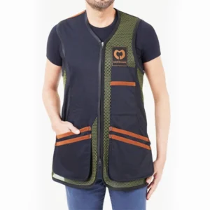 CASTELLANI MENS SPORTING PRO MESH SHOOTING VEST 038-157 Green Black Orange