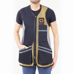 CASTELLANI MENS SPORTING PRO MESH SHOOTING VEST 038-176 Black/Gold/Grey