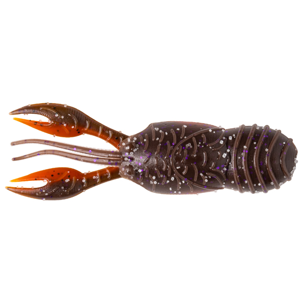Great Lakes Finesse Juvy Craw Fishing Lures - Brown Purple Orange Belly 1 Great Lakes Finesse Juvy Craw Fishing Lures - Brown Purple Orange Belly