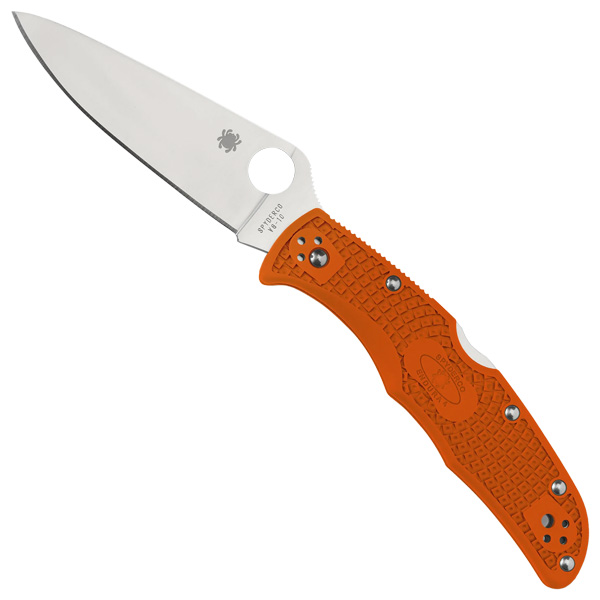 Spyderco Endura 4 Lightweight Flat Ground Folding Knife - Orange 1 Spyderco Endura 4 Lightweight Flat Ground Folding Knife - Orange