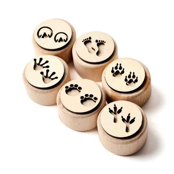 Elseware Unplug Animal Trackers Wooden Dough Stampers 1 Elseware Unplug Animal Trackers Wooden Dough Stampers
