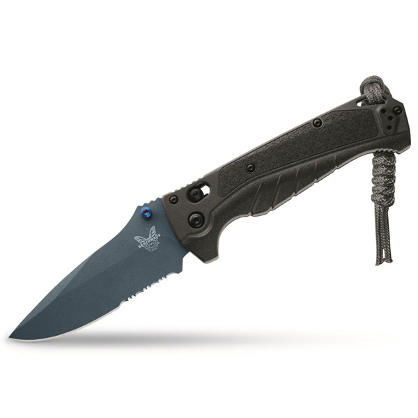 Benchmade Adira Serrated Folding Knife - Tempest Gray 1 Benchmade Adira Serrated Folding Knife - Tempest Gray