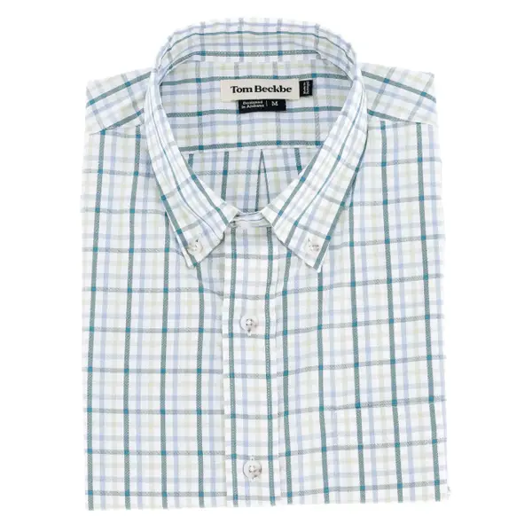 Tom Beckbe Ensley Pinpoint Oxford Shirt Lime Blue 1 Tom Beckbe Ensley Pinpoint Oxford Shirt Lime Blue