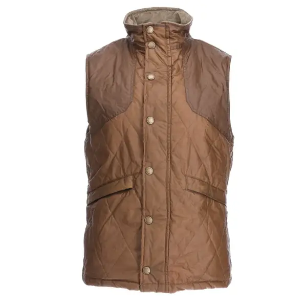 Tom Beckbe Paddock Quilted Vest Tobacco 1 TOM BECKBE PADDOCK QUILTED VEST TOBACCO