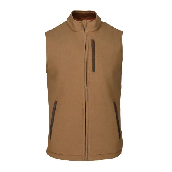 Tom Beckbe Warren Fleece Vest Otter Tan 1 TOM BECKBE WARREN FLEECE VEST OTTER TAN
